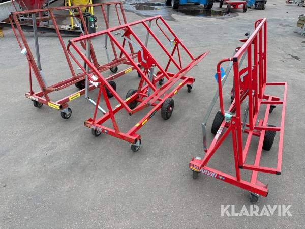 Skivvagn 3 st Starke Arvid 10400 90 cm