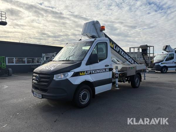 Billift Mercedes-Benz Sprinter med Palfinger P280B kran