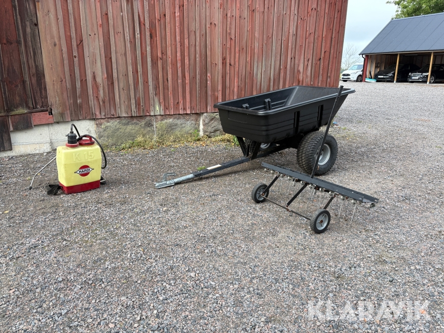 ATV tippkärra och harv