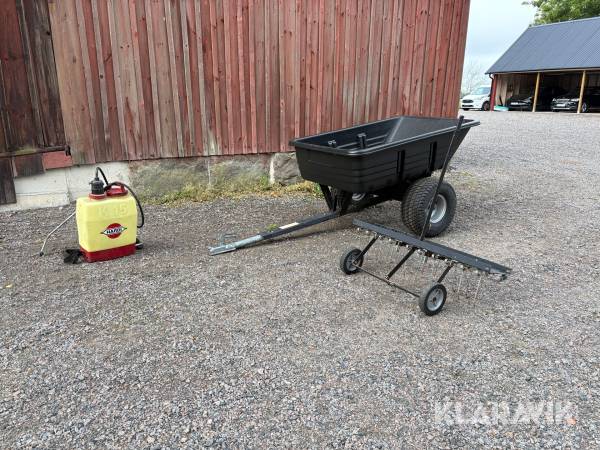 ATV tippkärra och harv