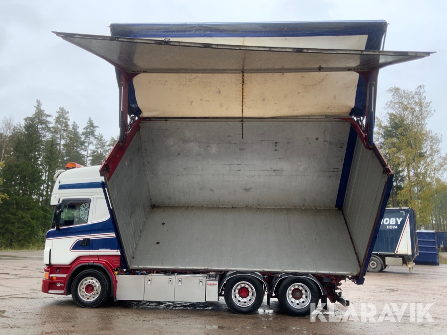Flisbil Scania R560, Gullspång, Klaravik auktioner