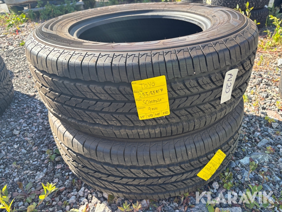 Sommardäck Toyo 255/65-17 2st