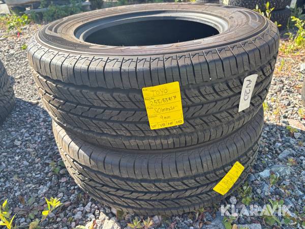 Sommardäck Toyo 255/65-17 2st