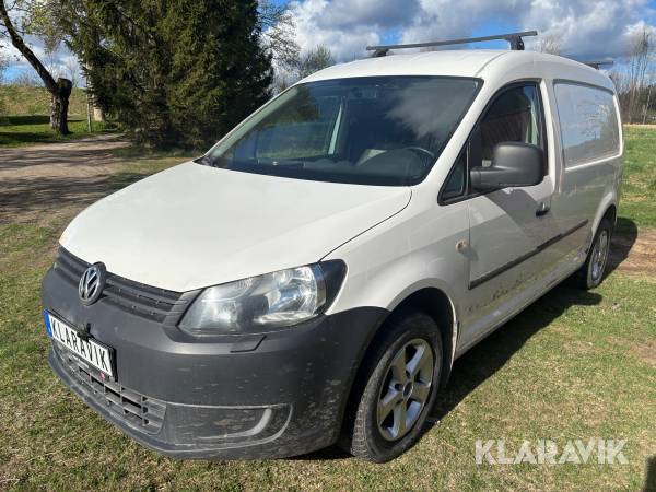 Skåpbil med inredning Volkswagen Caddy Maxi
