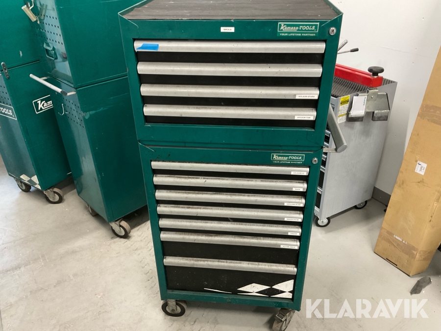 Verktygsvagn Kamasa-Tools med verktyg