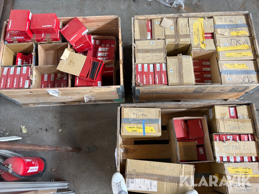Infästningsdetaljer Hilti 3 pallar