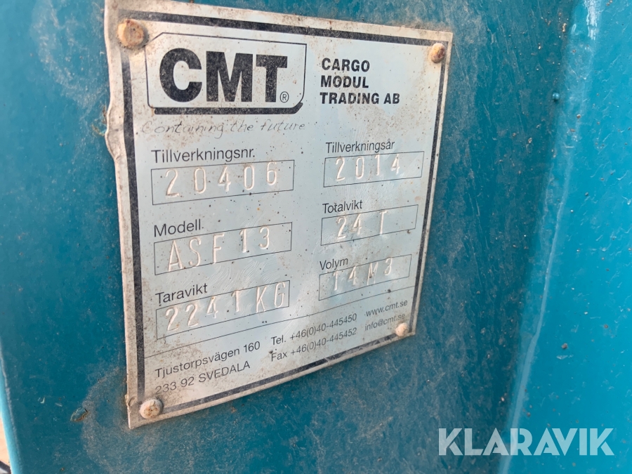 Asfaltsflak CMT Asf 13, Trosa, Klaravik auktioner