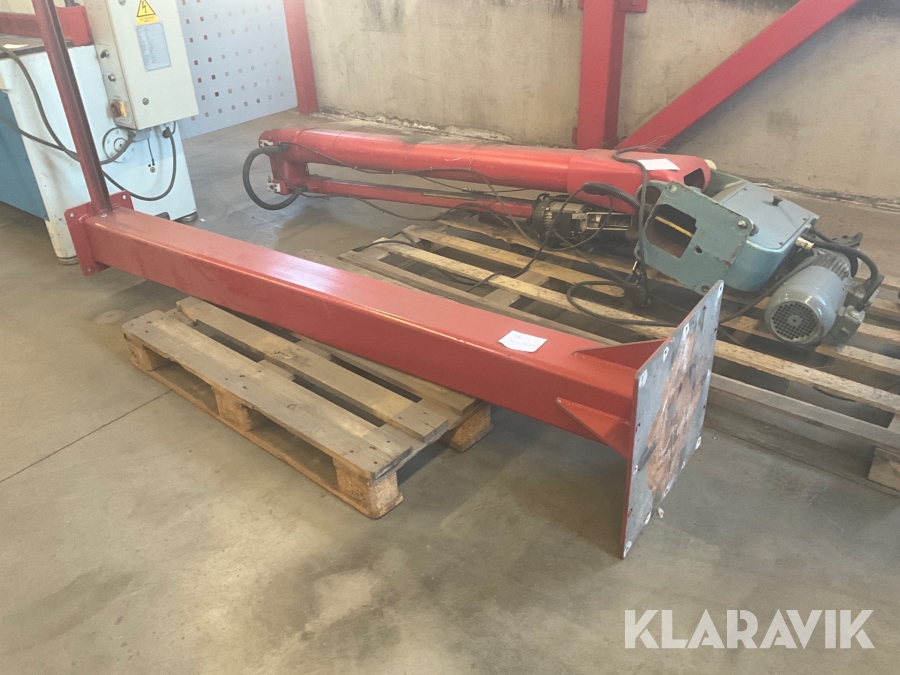 Pelare till lyftarm och lyftarm med vinsch Quick Lift
