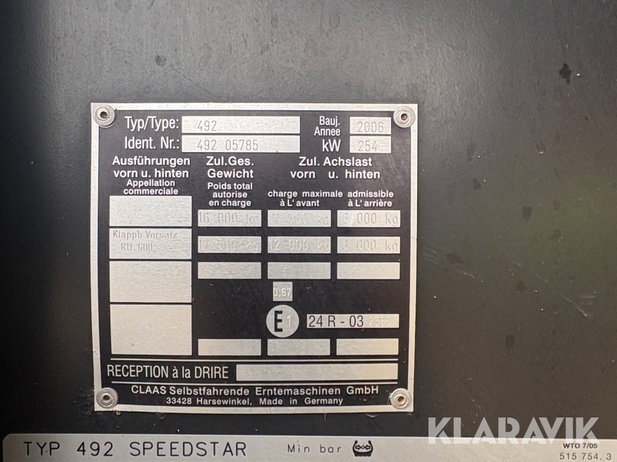 Exakthack Claas Jaguar 830 Speedstar med PU 300 HD och majsbord RU 450 xtra