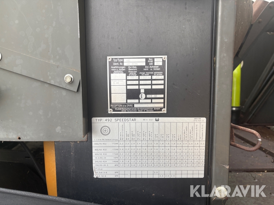 Exakthack Claas Jaguar 830 Speedstar med PU 300 HD och majsbord RU 450 xtra