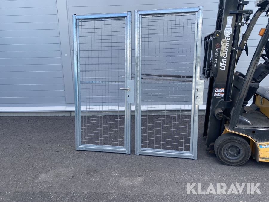 Nätdörrar galvaniserade 2 st