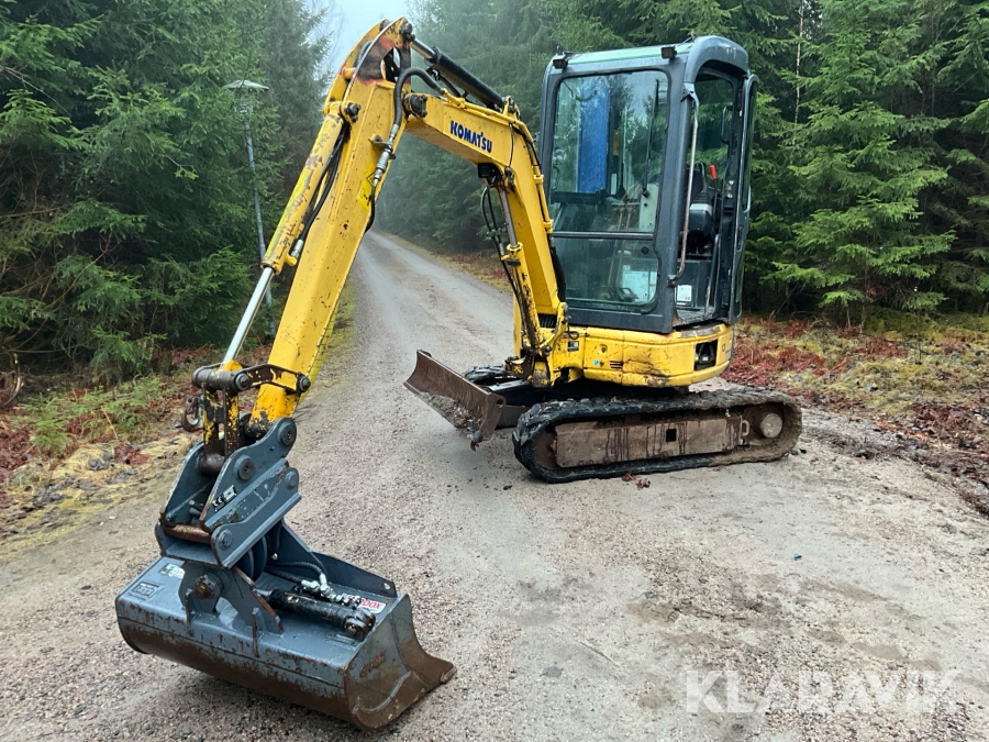Grävmaskin Komatsu PC20MR-2 inklusive redskap