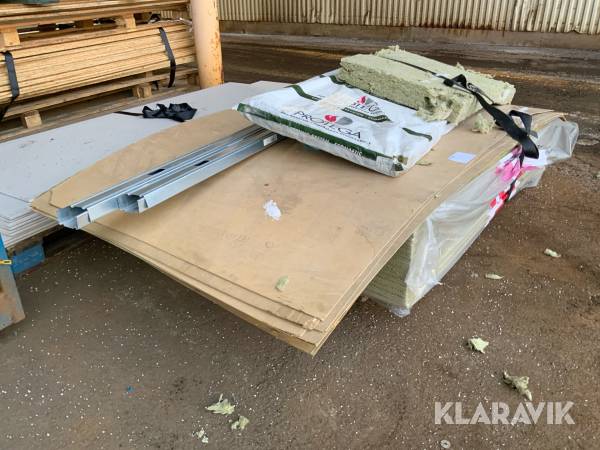 Diverse isolering och skivor