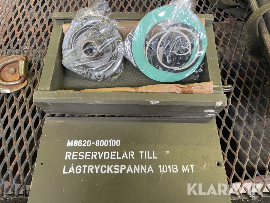 Reservdelar till lågtryckspanna Militärens 101 B MT