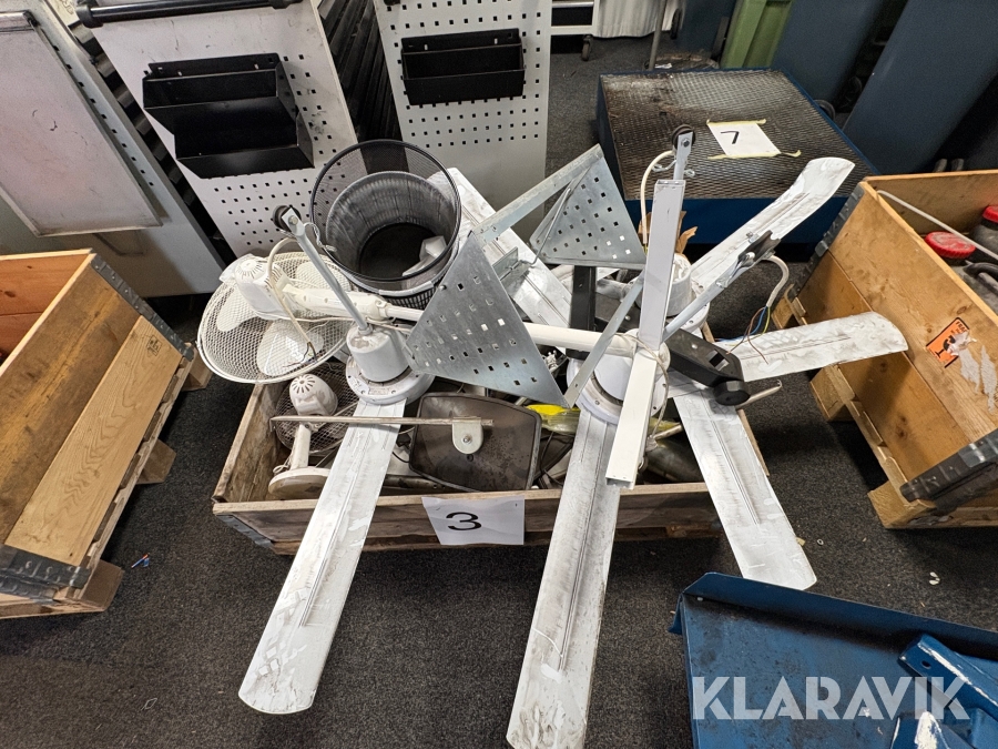 Parti med fläktar och andra tillbehör Frico, Gelia