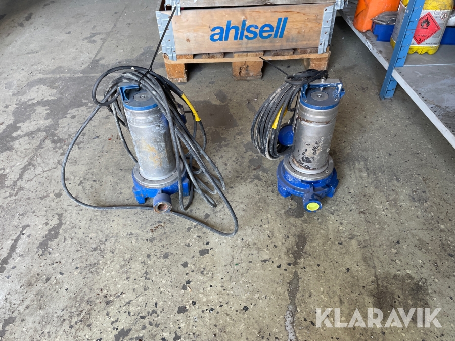 Dränkbara pumpar Flygt DXGM 25-11 två styck