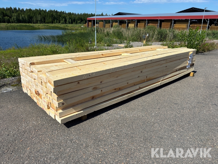 Virkespaket Furu 50x100 sågad obehandlad 231 löpmeter