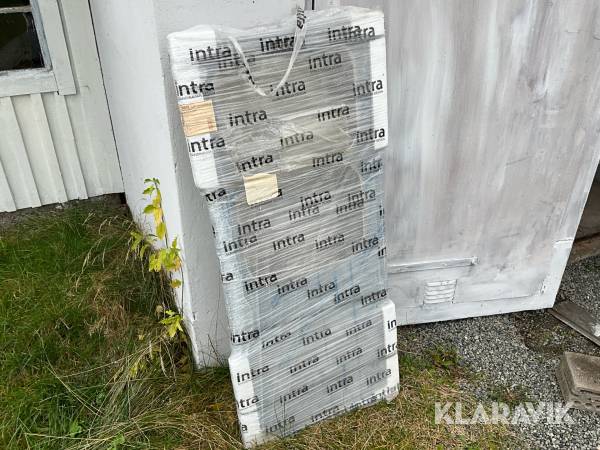 Diskbänk Intra Atlantic H14H-610 rostfri med 2 diskho med vattenlås