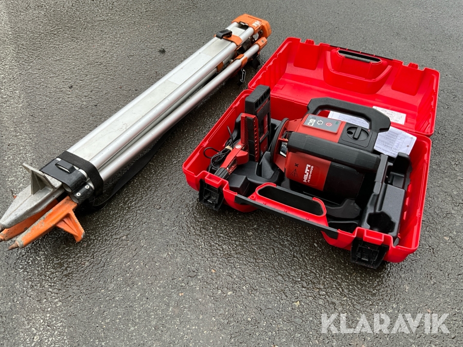 Tvåfallslaser Hilti PR 300-HV2S med mottagare, laddare och stativ