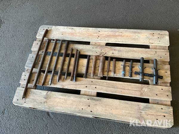 Mejslar, spett och stenspäckarkilar