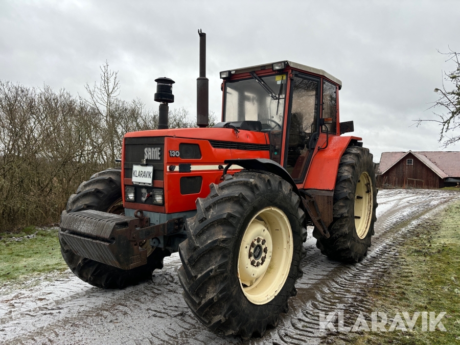 Traktor Same Laser 130 4wd Dubbelmontage och frontvikter