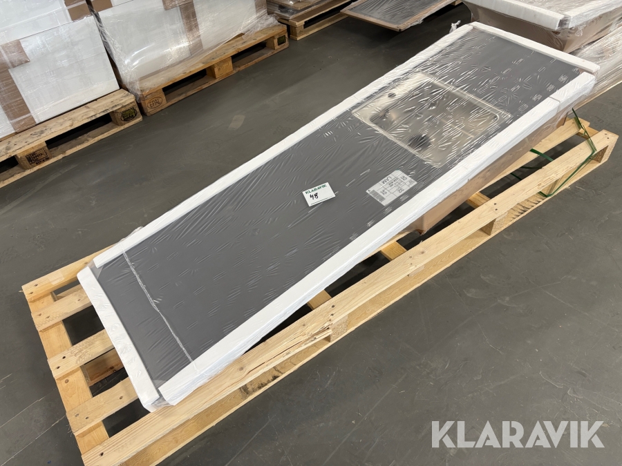 Bänkskiva med nedsänkt ho Marbodal 1st pall