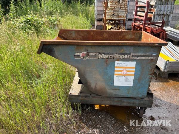 Tippcontainer Marco på hjul