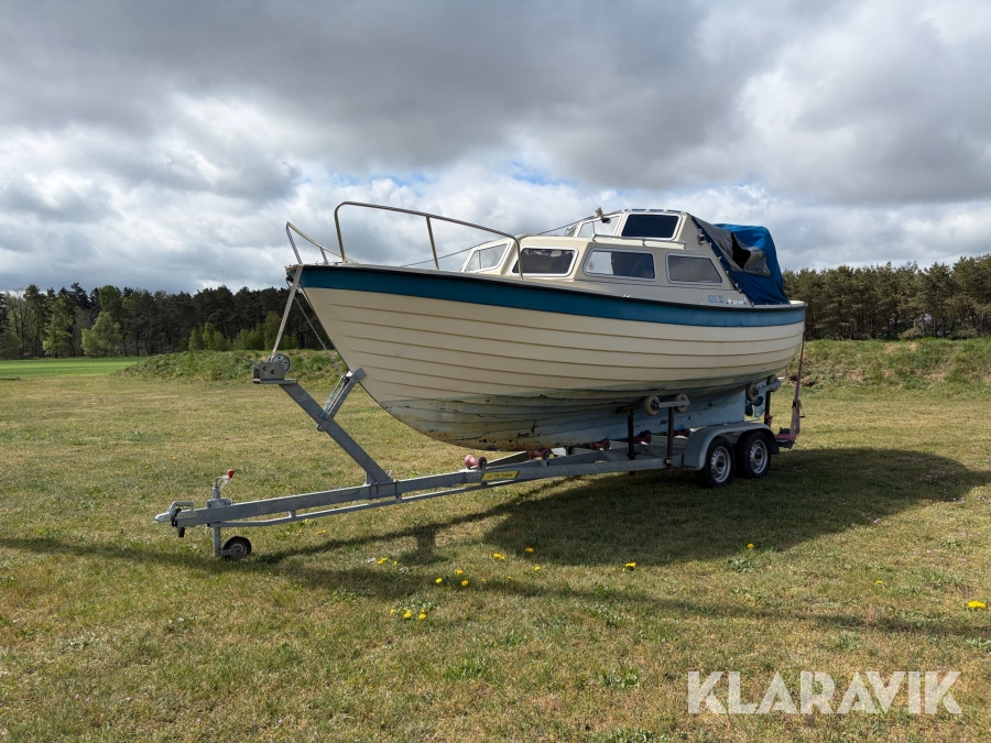Båt Risör 23 med trailer