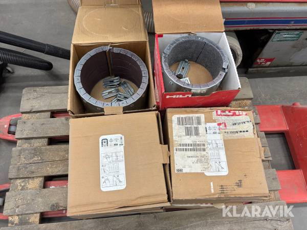 Brandskydsmanschetter Hilti 160/6" + 200/8" totalt 10st