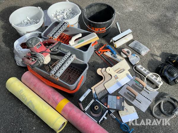 Plattsättnings utrustning