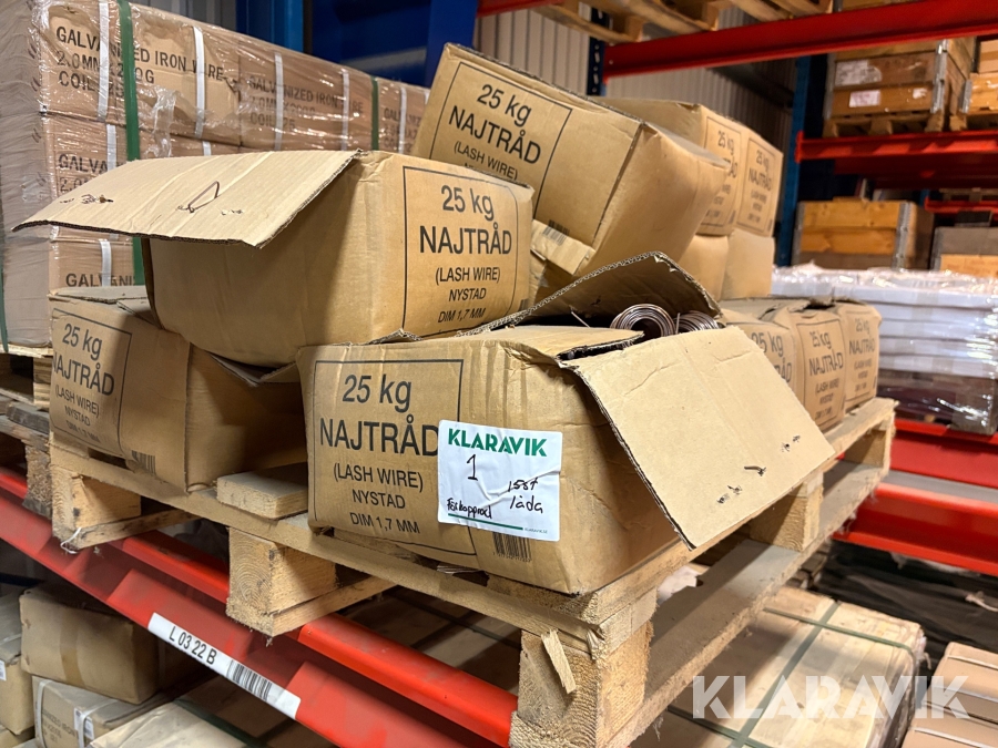 Najtråd Förkopprad 1,7mm 1st pall