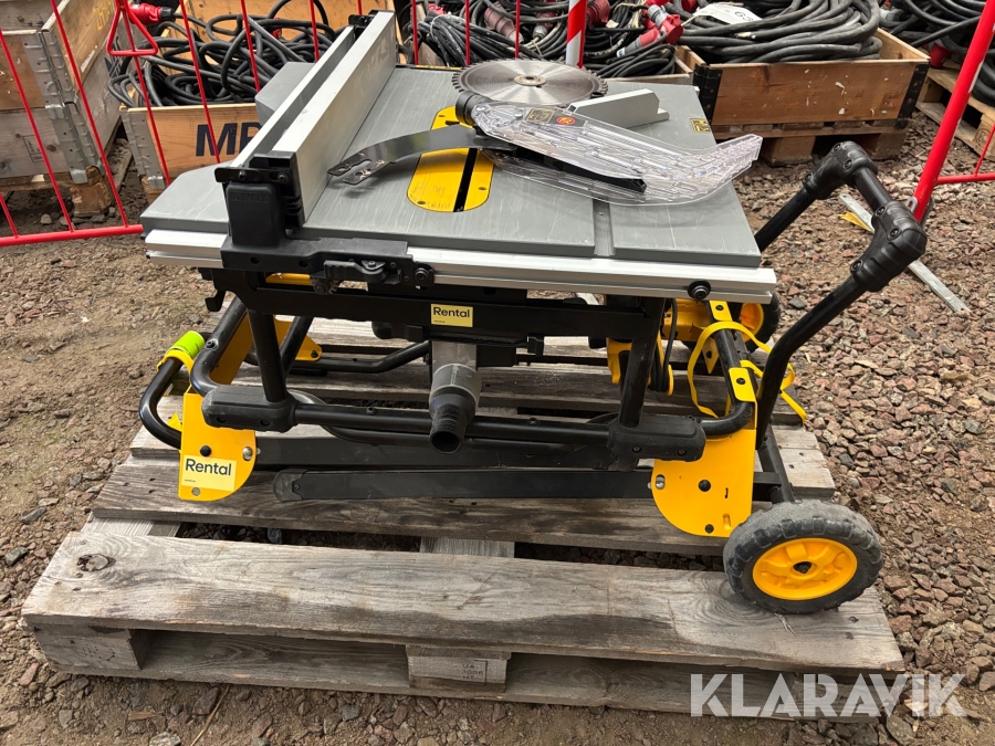 Bordssåg / klyvsåg Dewalt DWE7492-QS inkl rullbart stativ