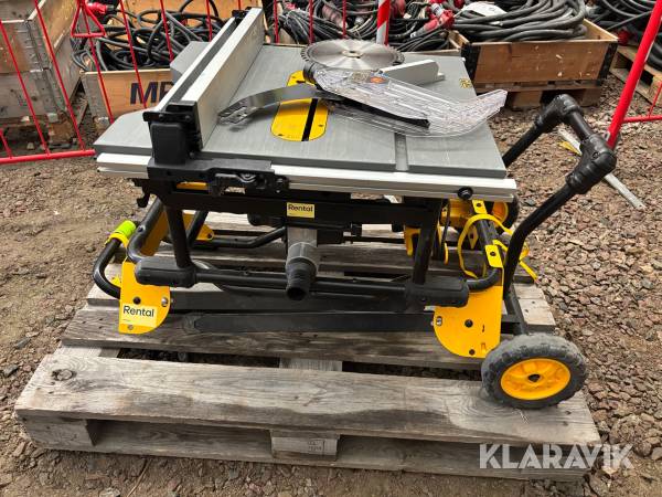 Bordssåg / klyvsåg Dewalt DWE7492-QS inkl rullbart stativ