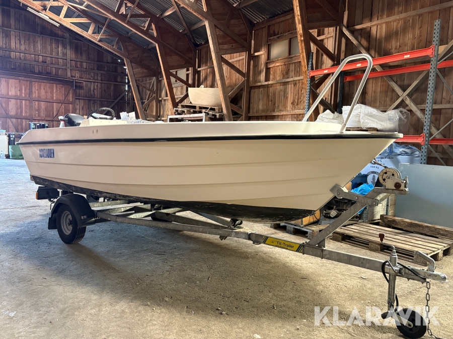 Båt styrpulpet Askeladden med TK-trailer