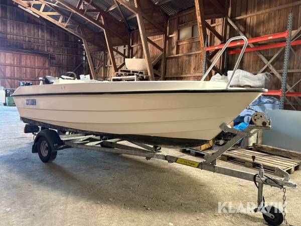 Båt styrpulpet Askeladden med TK-trailer