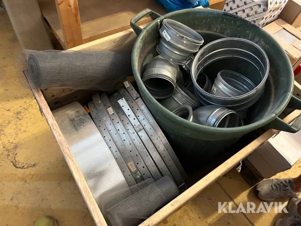 Parti med diverse bandjärn och spiroböjar