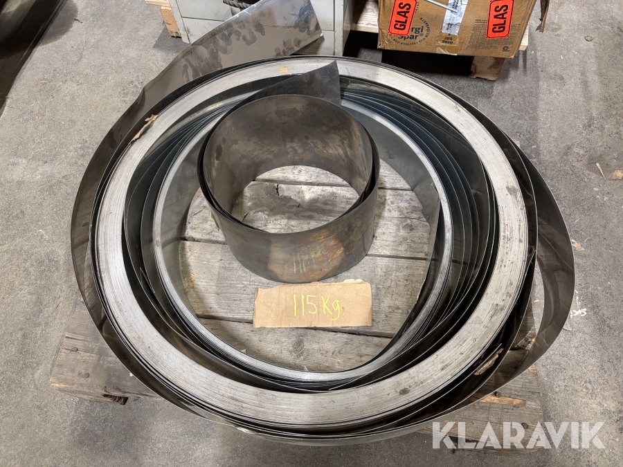 Plåt på rulle rostfritt/galv