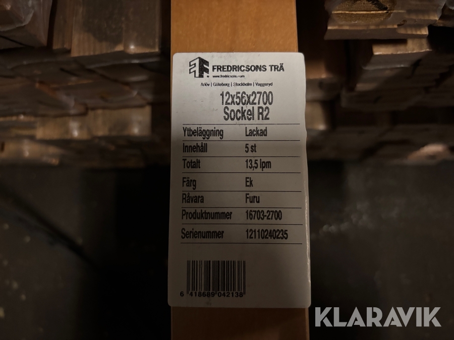 Sockel R2 12x56x2700mm ek 595st