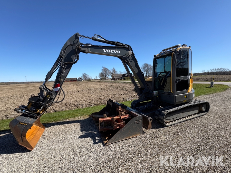 Grävmaskin Volvo ECR58D Med redskap