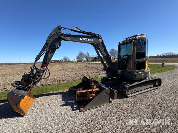 Grävmaskin Volvo ECR58D Med redskap