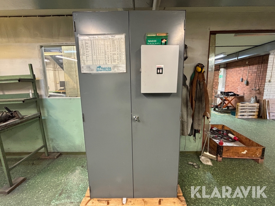 Verktygsskåp med elmaterial