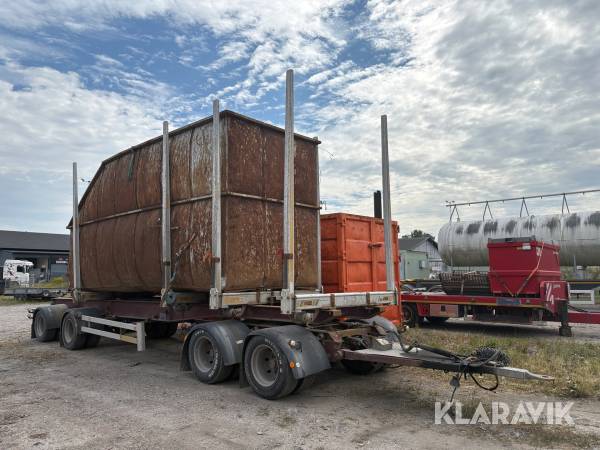 Timmersläp Mjölbysläpet med container