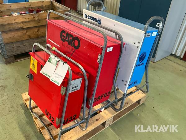 Elcentral 3st Garo, El-björn U32, GSF63, SF63