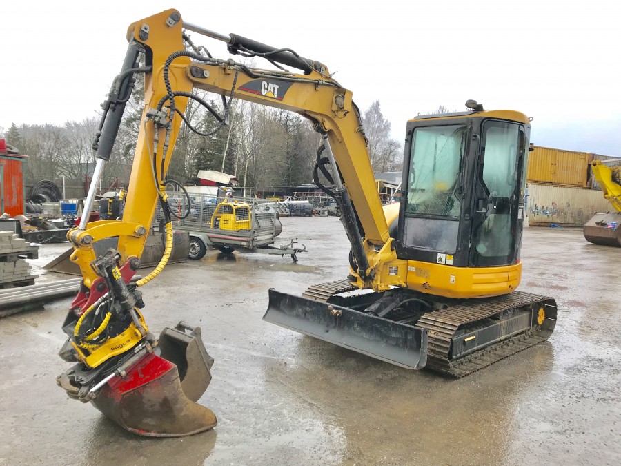 Grävmaskin med Tiltrotator