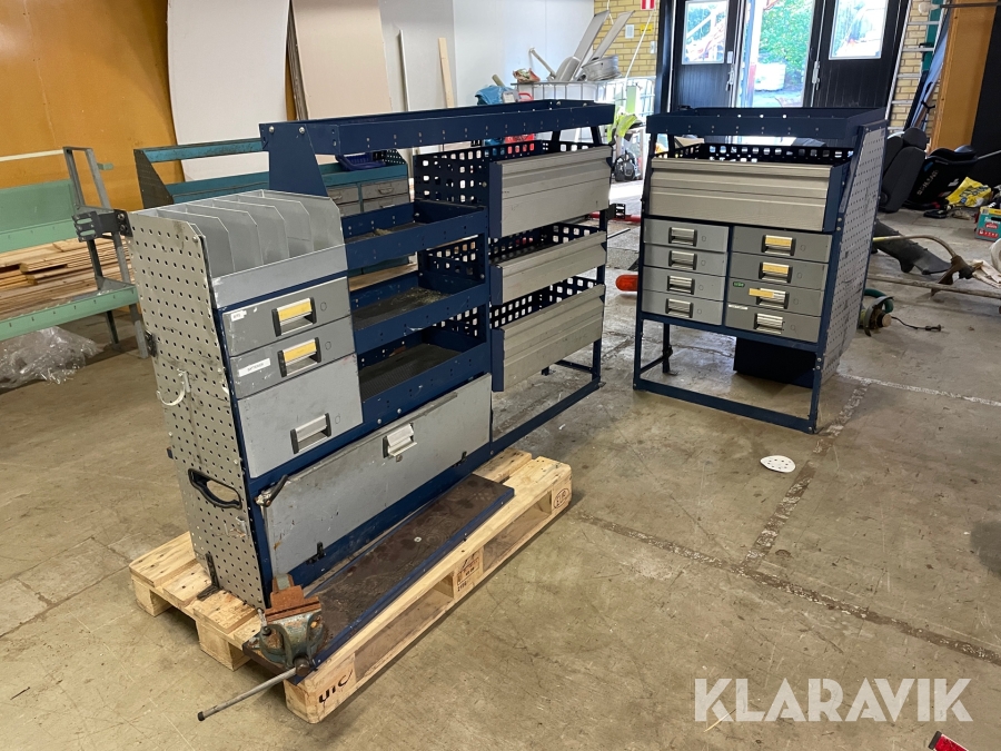 Bilinredning till skåpbil H-modul system