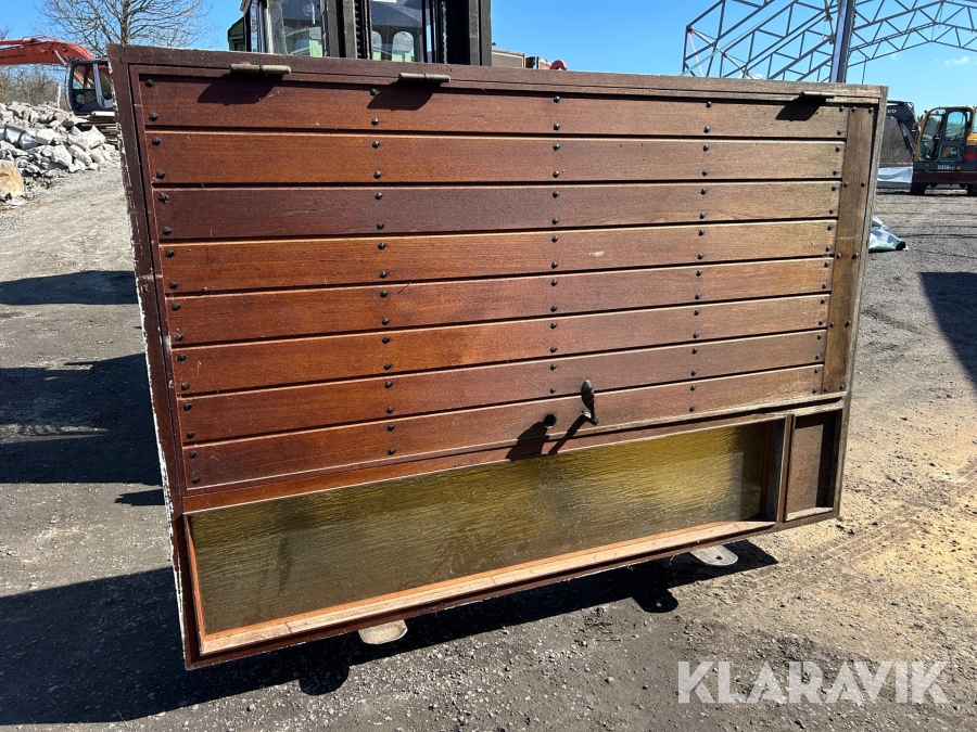 Teakdörr med innerdörr 14x21