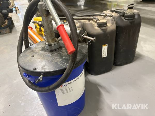 Fettspruta till centralsmörjning 3st oljedunkar