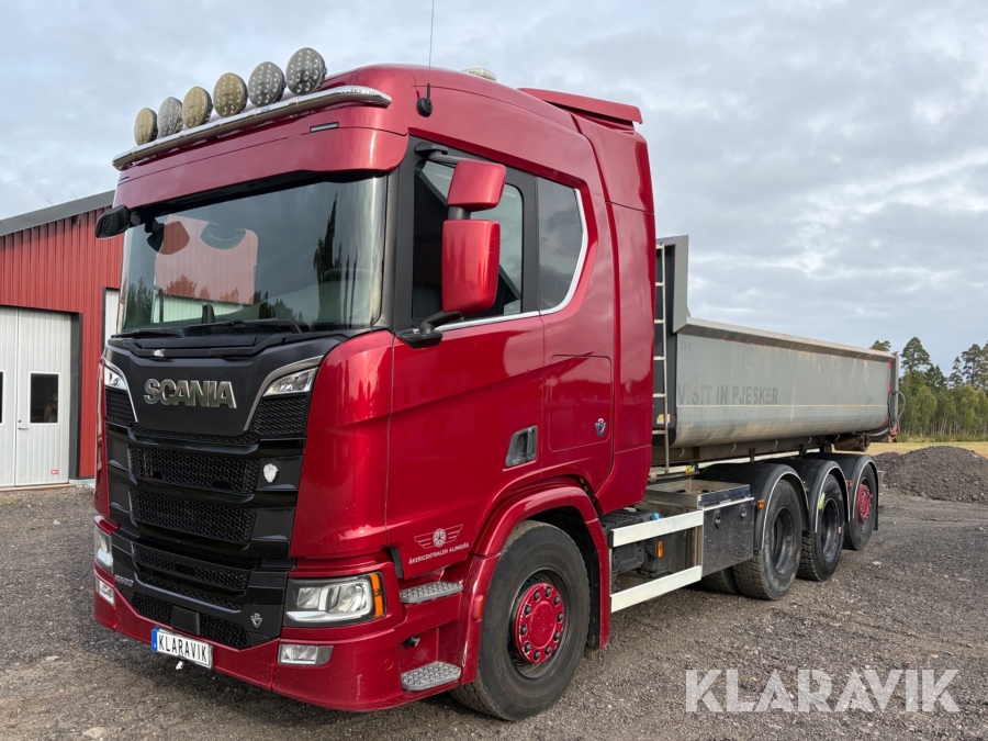 Lastväxlare Scania R580 8x4/ Bergsflak 13,5kbm