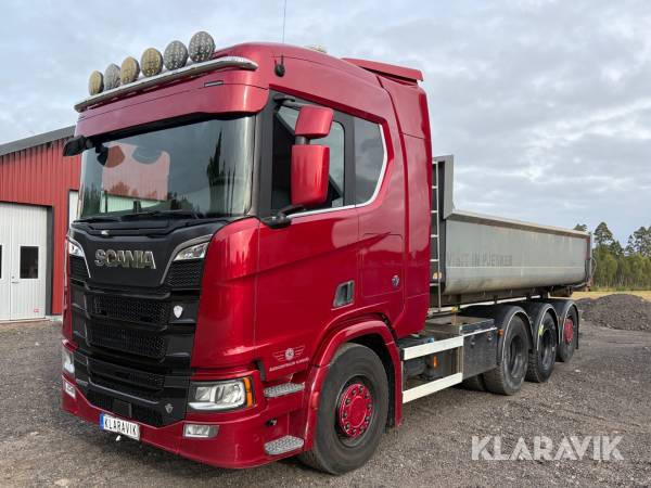 Lastväxlare Scania R580 8x4/ Bergsflak 13,5kbm