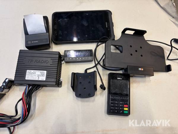 Taxameter kortterminal skrivare surfplatta TP RADIO